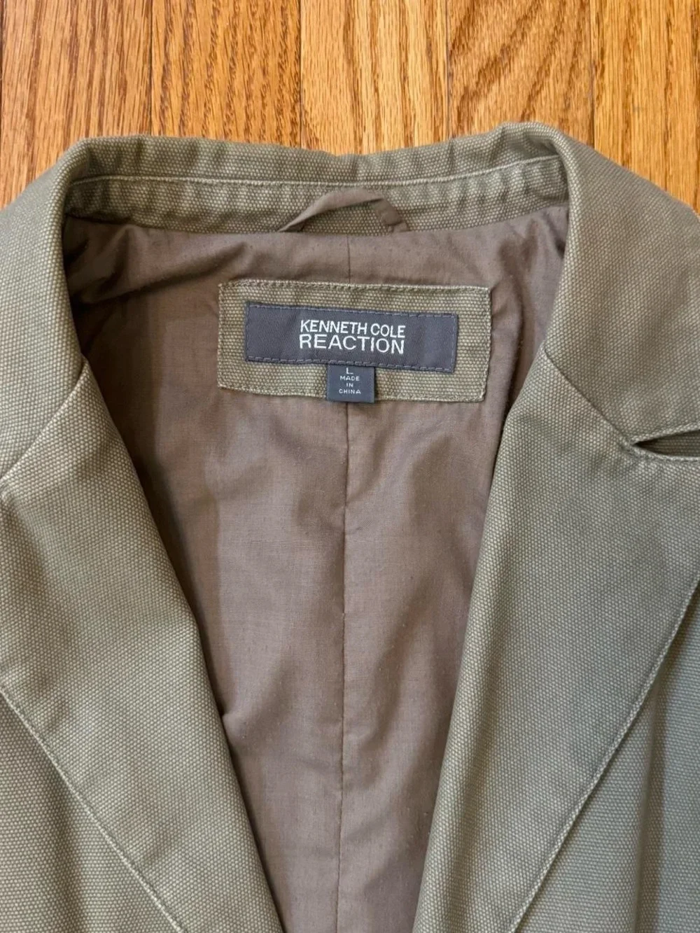 men’s kenneth cole reaction grey/khaki blazer jacket